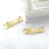Custom Name Buckles Gold Silver Color Stainless Steel Shoelace Buckle Shoe Decoration Charm Sneaker Accessories Jewelry 66C3