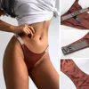 Calcinha Feminina Moda Sexy Biquíni Segredos Cintura Baixa Tanga Calcinha Feminina com Letras Strass Confortável