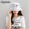 Cloches Dilidala Fisherman's Hat for unisex modna indywidualność dorosła wszechstronna krem ​​przeciwsłoneczny Casual