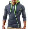 Vinterens träningsdräkt 2 stycken Set hoodiespants sportdräkter för män tröja dragkedja hoodies kläder set sportkläder 210924