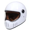 Estilo retrô puro artesanato de motocicleta vintage helmetco fiberglass café piloto motociclista capacete de face completa casco moto ponto