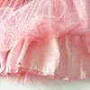 VIKITA Marke Mädchen Einhorn Sommer Kleider Kinder Pailletten Tutu Kleid Kinder Flare Hülse Baumwolle Kleider Baby Mädchen Prinzessin Kleidung 210303