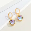 S2407 Fashion Jewelry Set Geometric Resin Pendant Necklace Earrings Sets