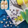 Bling Rhinestone Croc Charms Gift Designer Metal Buckle Shoe Accessories 28 Pcs set324U