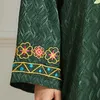 Vêtements ethniques Islamique Musulman Oman Robe de soirée à manches longues Mode Femmes Moyen-Orient Floral Broderie Ramadan Egypte Dubaï Robe