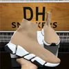 Topp 2023 paris sock casual skor män kvinnor Plate-forme designer sneaker Slip-On speed trainer svart vit luftsula utomhus sneakers Andas plattform boots sko