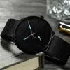 2021 Top Brand Fashion Heren Quartz Watch Crrju Luxe horloges Men Casual Slim Mesh Steel Waterdichte Sport PolsWatch Relogio MASCU278F