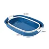 Bathing Tubs & Seats Folding Tub Portable Storage Dirty Clothes Bucket Baby Bathtub Multifunctional Household Thickening Laundry Washing Bat