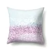 Newpillowcase Solid Färg Glitter Silver Sequins Bling Kasta Pillow Case Pillowcover för soffa Heminredning Kuddehölje Dekorativa EWE5535