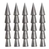 50pcs Torba Reaksiyonu mücadele tırnak ağırlıkları 0 3g - 3 1g tungsten platinler tuhaf yumuşak solucan balıkçılık aksesuarları çeşitli boyutlarda279u