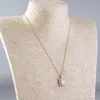 Ketens kristal sprankeling vierkant zirkon ketting dames vergulde titanium luxe mode Koreaanse witte sleutelbeenketting