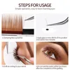 Grossist naturliga mjuka falska fransar c curl blandad färg DIY eyelash förlängning klassisk ensamstående ögonfransar professionell skönhet makeup verktyg