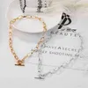 VKME Mode Dikke Gouden Ketting Ketting Voor Vrouwen Vintage Geometrische Kettingen Link Toggle Sluiting Choker Kettingen Trendy 2021 Sieraden G1213