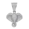 18k guldpläterad tecknad elefanthalsband koppar zirkonia hänge guld färg lång kedja halsband för kvinnor fest födelsedag smycken 9339585