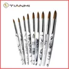 Nail Brushes TIANMI Gradient Color Kolinsky Acrylic Art Tool Polish Brush Set Painting Pen For Beginner