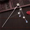 Style chinois cristal pipeau metal cheveux bâton épingle à cheveux papillons épingles de cheveux coulif