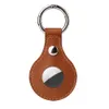 Hand-made Protetive Case for AirTag Finder PU Leather With Keychain in OPP Bag Smart Bluetooth Wireless Tracker Anti-lost