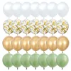 40pcs10inch Avocado Sage Green Balloons Pearl White Gold Confetti Balloon Wedding Baby Shower Birthday Party Decorations W220216