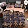 Summer Bedding 4pcs room Queen Cover Set Polyester Printed Quilt Comfortable Size Pillowcase 210615