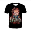 Nya mode kvinnor män chucky rolig 3d utskrift unisex t-tröjor casual t shirt hip hop sommar toppar xb0109