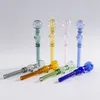 Novo estilo colorido pyrex espesso vidro fumar tubo handpipe portátil handmade seco erva plataformas de petróleo filtro bong tubulações de mão dhl free