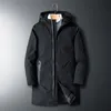Masculino de parkas grossa casaco parka 2022 Mantenha uma jaqueta acolchoada preta de inverno quente phin22