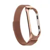 Nouveauté bracelet de bande magnétique en acier inoxydable à boucle milanaise pour Xiaomi Mi Band 3 Miband 4 bracelets intelligents bracelets de remplacement