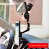 Hooks Rails Universal Rotate 360 Degrees Car Rearview Mirror Suspension Mount Phone Holder Gps Seat Smartphone Stand D25970210