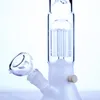 14 Zoll Hukahn Bong mit Baumarmfilter Klassik Jade Weiße Glas Wasserleitung