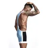 Erkekler vücut şekillendiricileri Erkekler nitelikli erkekler şekillendirici bodysuit seksi single iç çamaşırı iç çamaşırı güreş leotard tulum fitness shapewear