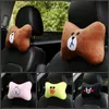 Seat Cushions Universal Car Cute Headrest Pillow Neck Rest Auto Safety Support Cotton Accessories Decoration Product