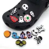 PVC Halloween Skeleton Pumpkin Lips Anime Shoes Charms for Croc Jibz Shoe Buckles Charms Decoration