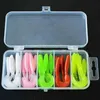 Artificial Soft Fishing Lure Shad Silicone Worm Bait Set Easy Shiner Kit Strong Flshy Smell YU018 220110