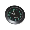 Desk & Table Clocks C9GA Car Dashboard Clock Mini Quartz Analog Time Watch For Interior Decoration Luminous Dial Ornament