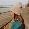 女性のカジュアルな柔らかい暖かいアンゴラウサギの毛皮のビーチのボンネットレディースGorros Mujer Invierno 211228