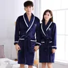 Couple Men Women Warm Super Soft Flannel Coral Fleece Bath Robe Mens Kimono Bathrobe Male Dressing Gown Robes