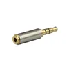 Anslutningar Guld 2,5 mm Män till 3,5 mm Kvinnlig ljud stereoadapter Plug Converter hörlursuttag