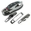 3 sztuk Jet Black FOB Remote Key Case Key Cover Zmodyfikowany Key Shell Wymień Refit Porsche Boxster Cayman 911 Panamera Cayenne Macan