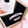 Yun Ruo Luxury Mobile Zircon Bangle Fashion Rose Gold 316l Titanium Steel Jewelry Woman Birthday Gift Not Change Color Drop Ship Q0720