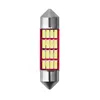 Carro Festoon Light C5W C10W 4014 12SMD Auto Bulbo Canbus Car Interior Cúpula Luz Light Light Placa Sem Erro Branco 31/36 / 39 / 41mm