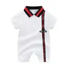 Baby romper jongen kleding korte mouw newbornl romper katoenen babykleding peuter jongen designer kleding