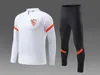 Sevilla FC trainingspakken voor heren, buitensportpak Herfst- en winterthuistenues voor kinderen Casual sweatshirt maat 12-2XL