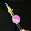 10 мм 14 мм мужского совместного стекла Nector Collector Kit Clipz Nail Keck Clip Clip Silicone контейнер стекла труба DAB соломенные масло