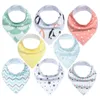 8Pcs Baby Bibs Newborn Baby Bandana Drool Bibs, Unisex Stylish Design Bandana Bibs for Boys & Girls 100% Organic Cotton Bibs