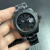 U1 novo relógio masculino movimento automático de alta qualidade totalmente preto pulseira de aço inoxidável MAD SUB 40MM relógio