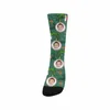 Men's Socks M Yescustom Custom Face Green Hand Lamp Children Personalized Sublimated Novelty With Design Po Print For Pet Lovers