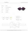High Quality 2020 Arrivals Bow Ties for Men Designers Brand Butterfly Bowties Luxury Wedding Bowtie Purple with Gift Box