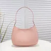 2024 Couro Real Top Quality Mulheres Escovado Sacola Espelho Qualidade Nylon Couro Luxo Designer Homem Mulheres Bolsa De Ombro Underarm Hobo Crossbody Bags Bolsas Mm