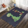 Crystal Velvet Infant Baby Play Mat Dinosaurio Niños Niños Alfombra de dibujos animados Alfombra antideslizante Sala de estar Mat Baby Climbing Game Pad Y200527