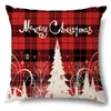 Christmas Pillow Case Case Cover 45 * 45 Sofa Poduszki Pościel Poduszki Bawełniane Obejmuje Home Decor